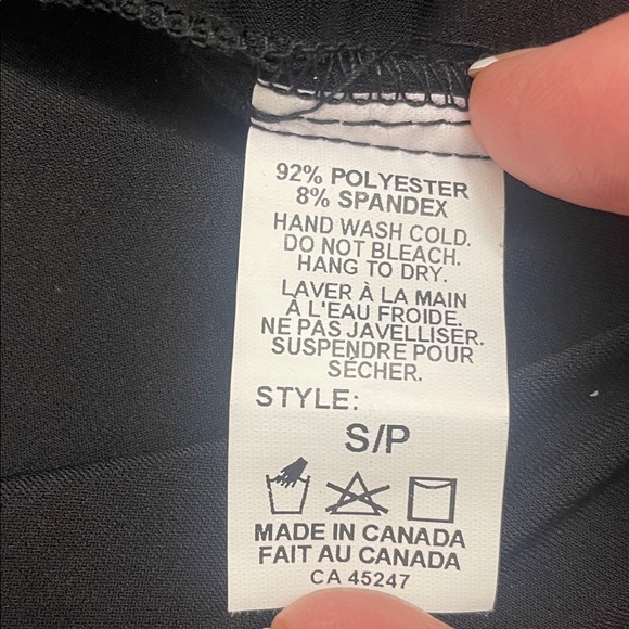 Striped Black and Red Twin Set Cami & Jacket Top 2 Way Zipper Long sleeve Size S - Picture 11 of 16